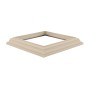 LMT 6" Sq. One-Piece Low Profile Post Skirt for Vinyl Fence Posts (Almond) - 1227-ALMOND