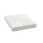 LMT 1247W 6" x 6" Horse Fence Vinyl Post Cap (Long Lip) - White