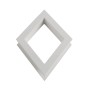 LMT 1296-WHITE Diamond Window Decorative Insert - White