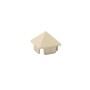 LMT 1 1/2" x 1 1/2" (1.390" x 1.390" ID) Sharp Vinyl Picket Cap for Vinyl Fence Posts (Almond) - 1341-ALMOND