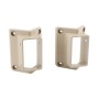 LMT 1388-ALMOND 2" x 3 1/2" 45 Degree Handrail Vinyl Bracket Kit - Almond
