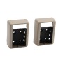 LMT 1393-KHAKI 2" x 3 1/2" Covered Handrail Bracket Kit For Vinyl Railing (2 Piece) - Khaki