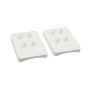 LMT 1399-WHITE 2" x 3 1/2" Covered Handrail Bracket Column Adapter Kit - White