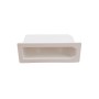 1 3/4" x 7" x 4" Nexus Pocket Rail Vinyl Fence Gate Socket (White) - LMT 1423-WHITE