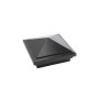 4" x 4" Haven Style Vinyl Post Cap - Hammertone Black