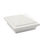 4" X 4" Haven Style Vinyl Post Cap for Vinyl Fence and Railing (White)