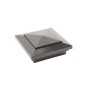 3.625" (3 5/8" x 3 5/8") Cape May Style Vinyl Post Cap for 4" x 4" Wood Post - Hammertone Black