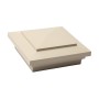 4" X 4" Cape May Style Vinyl Post Cap for Vinyl Fence and Railing (Almond)