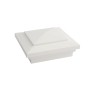4" X 4" Cape May Style Vinyl Post Cap for Vinyl Fence and Railing (White)