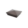 6" x 6" Neptune Style Vinyl Post Cap - Antique Brown