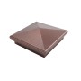 6" x 6" Neptune Style Vinyl Post Cap - Antique Copper