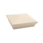 6X6 Neptune Style Vinyl Post Cap for Vinyl Fence and Railing (Beige)