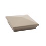 6X6 Neptune Style Vinyl Post Cap for Vinyl Fence and Railing (Khaki)
