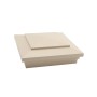 5X5 Cape May Style Vinyl Post Cap for Vinyl Fence and Railing (Almond)