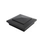5" x 5" Cape May Style Vinyl Post Cap - Hammertone Black