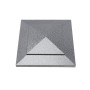 5.625" (5 5/8" x 5 5/8") Cape May Style Vinyl Post Cap for 6" x 6" Wood Post - Antique Gray