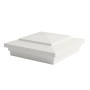 5.625" Cape May Style Vinyl Post Cap for Vinyl Fence and Railing (White)
