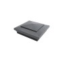 6" x 6" Cape May Style Vinyl Post Cap - Antique Gray