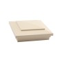 6X6 Cape May Style Vinyl Post Cap for Vinyl Fence and Railing (Beige)