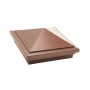 5" x 5" Haven Style Vinyl Post Cap - Antique Copper