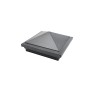 5" x 5" Haven Style Vinyl Post Cap - Antique Gray