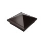 5.625" (5 5/8" x 5 5/8") Haven Style Vinyl Post Cap for 6" x 6" Wood Post - Antique Brown