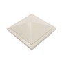 6X6 Haven Style Vinyl Post Cap for Vinyl Fence and Railing (Almond)
