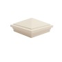 6X6 Haven Style Vinyl Post Cap for Vinyl Fence and Railing (Beige)