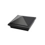 6" x 6" Haven Style Vinyl Post Cap - Hammertone Black