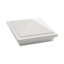 6X6 Haven Style Vinyl Post Cap for Vinyl Fence and Railing (White)