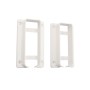 1.75" x 5.5" Vinyl Fence Wall or Post Mount Bracket Kit (White)