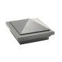 4.5" (4 1/2" x 4 1/2") Haven Style Vinyl Post Cap - Antique Gray