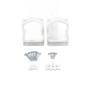 LMT 1635-W F300T Breadloaf Vinyl Bracket Kit For Vinyl Railing - White
