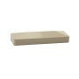 LMT 1 1/2" x 5 1/2" (1.690" x 5.690 x 1.500" OD) External Vinyl End Cap for Vinyl Fence Rails (Almond) - 1692NA