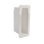 LMT 2" x 7" x 4" Privacy Panel Gate Socket (White) for Homeland Vinyl Products - 1755-WHITE