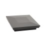 4" x 4" Ornamental Vinyl Post Cap - Textured Matte Black Black
