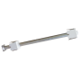 LMT 4" x 48" Schedule 40 Galvanized Steel Rook Fence Post Mount w/ Rooks & Hardware - LMT 1783