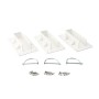 1 1/2" x 5 1/2"  Vinyl Fence Removable Gate Bracket Kit With Locking Pin (3 Each) - LMT 1789-3WHITE