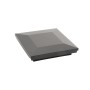 4 1/2" x 4 1/2" Sq. Ornamental Vinyl Post Cap - 1791BLK - Black