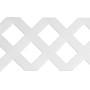 LMT 1880W-12x96-240 12" x 96" Standard Diamond Lattice Panel (Wood Grain with 2.90" Sq. Opening) - White
