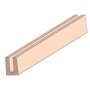 2D Lattice U-Channel 96" (Khaki)