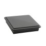 LMT 5 5/8" x 5 5/8" Sq. Suffield Vinyl Post Cap (For 6" x 6" Wood Post) Black Matte - 1906BLKMATTE