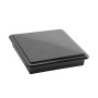 LMT 5 5/8" x 5 5/8" Sq. Suffield Vinyl Post Cap (For 6" x 6" Wood Post) Hammertone Black - 1906HB