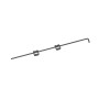 LMT 48" Reversible Stainless Steel Commercial Drop Rod For Vinyl Gates (Black) - 4002-BLACK