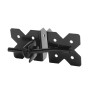 LMT 3" x 1 1/4" Self-Closing, Reversible Stainless Steel Latch For Vinyl Fence Gates (Pair) Black - 4004-BLACK