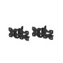 LMT 3" x 3" Self-Closing Residential Stainless Steel Hinge For Vinyl Fence Gates (Pair) Black - 4110-BLACK