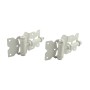 LMT 3 1/2" x 1 3/4" Self-Closing, Adjustable Tension Stainless Steel Hinge For Vinyl Fence Gates (Pair) White - 4111-WHITE
