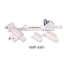 10" Nylon Magnetic Pool Latch Set (White)