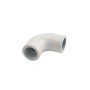 ADA-Compliant Heavy Duty Aluminum 90 Degree Corner Bracket for ADA-Compliant Secondary Hand Railing (White) - LMT 6004-WHITE