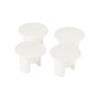 LMT ADA-Compliant Rail End Caps for ADA-Compliant Hand Railing (Pack of 4)  (White) - 6028-WHITE